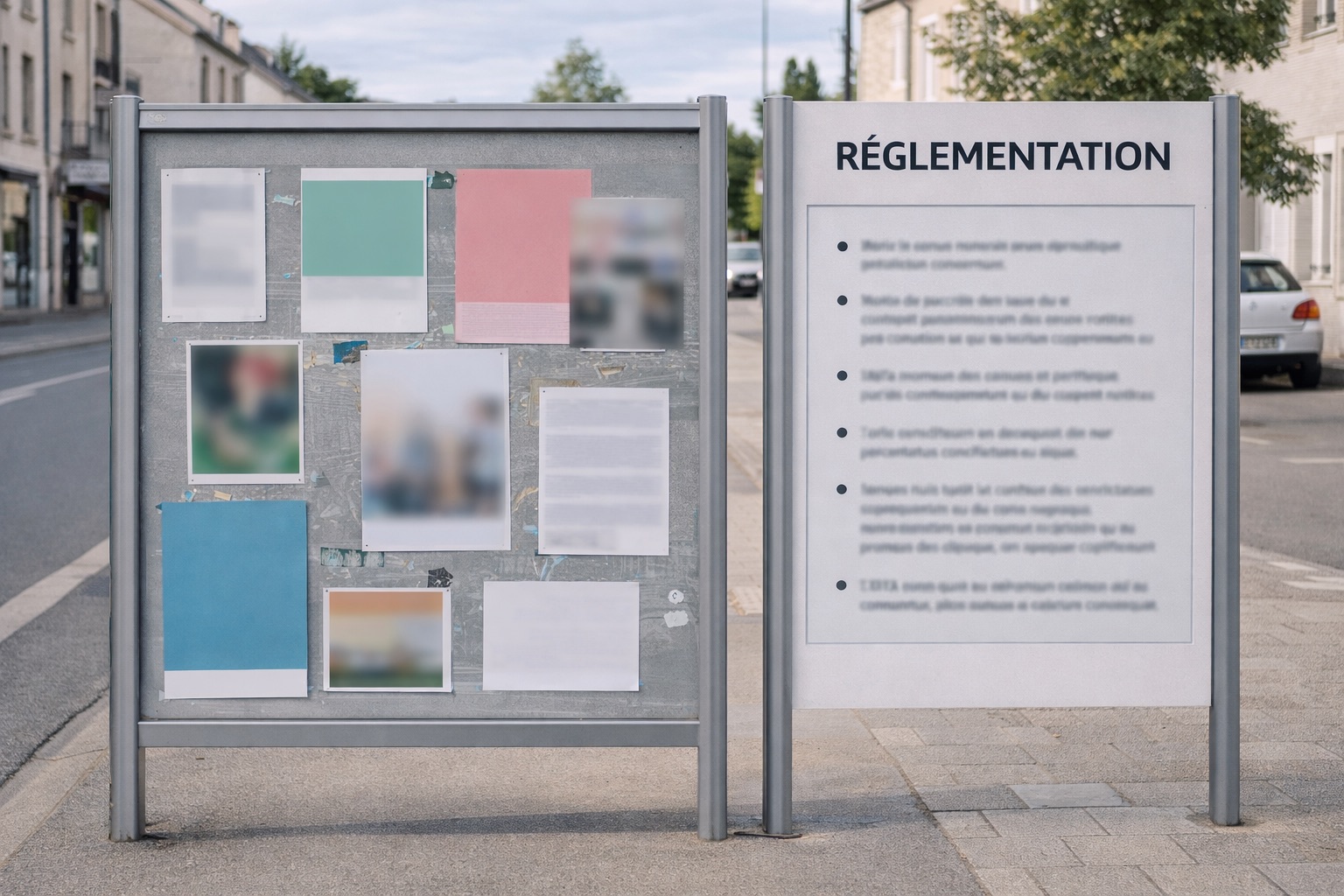 Réglementation affichage extérieur